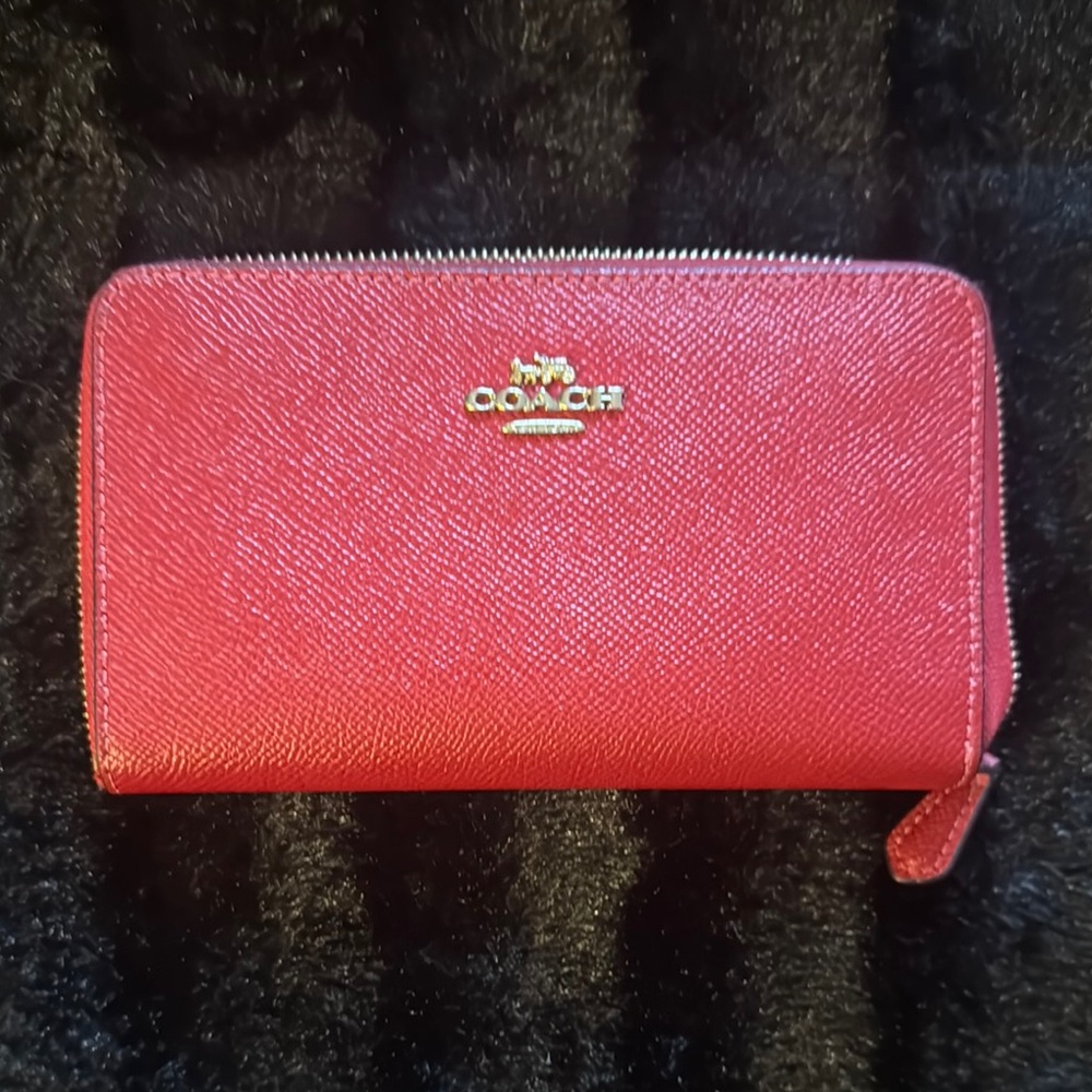 Coach Red Wallet